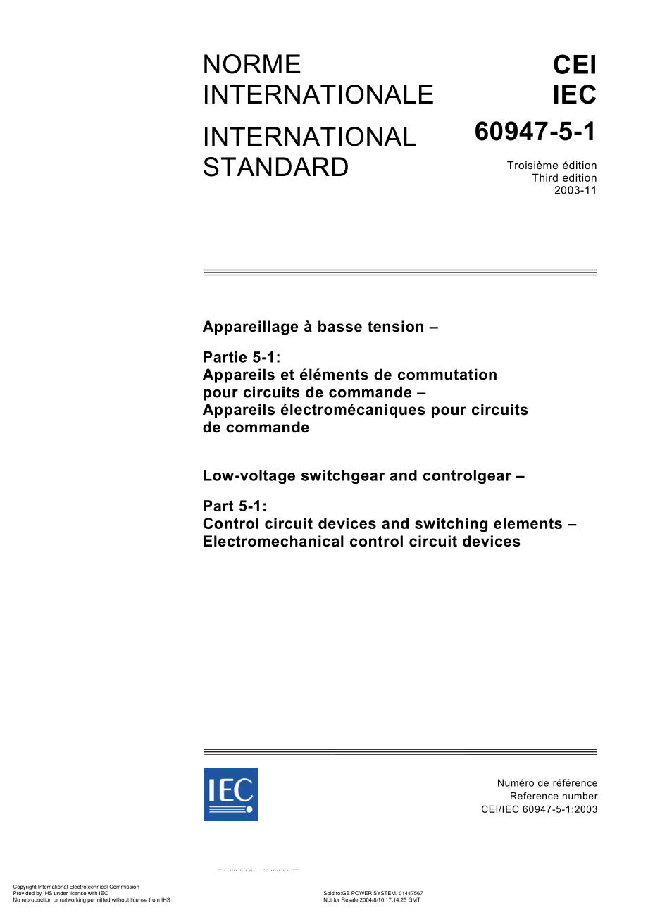 IEC_60947-5-1_2003_Lv_SwitchgearControlgear.pdf_第1页