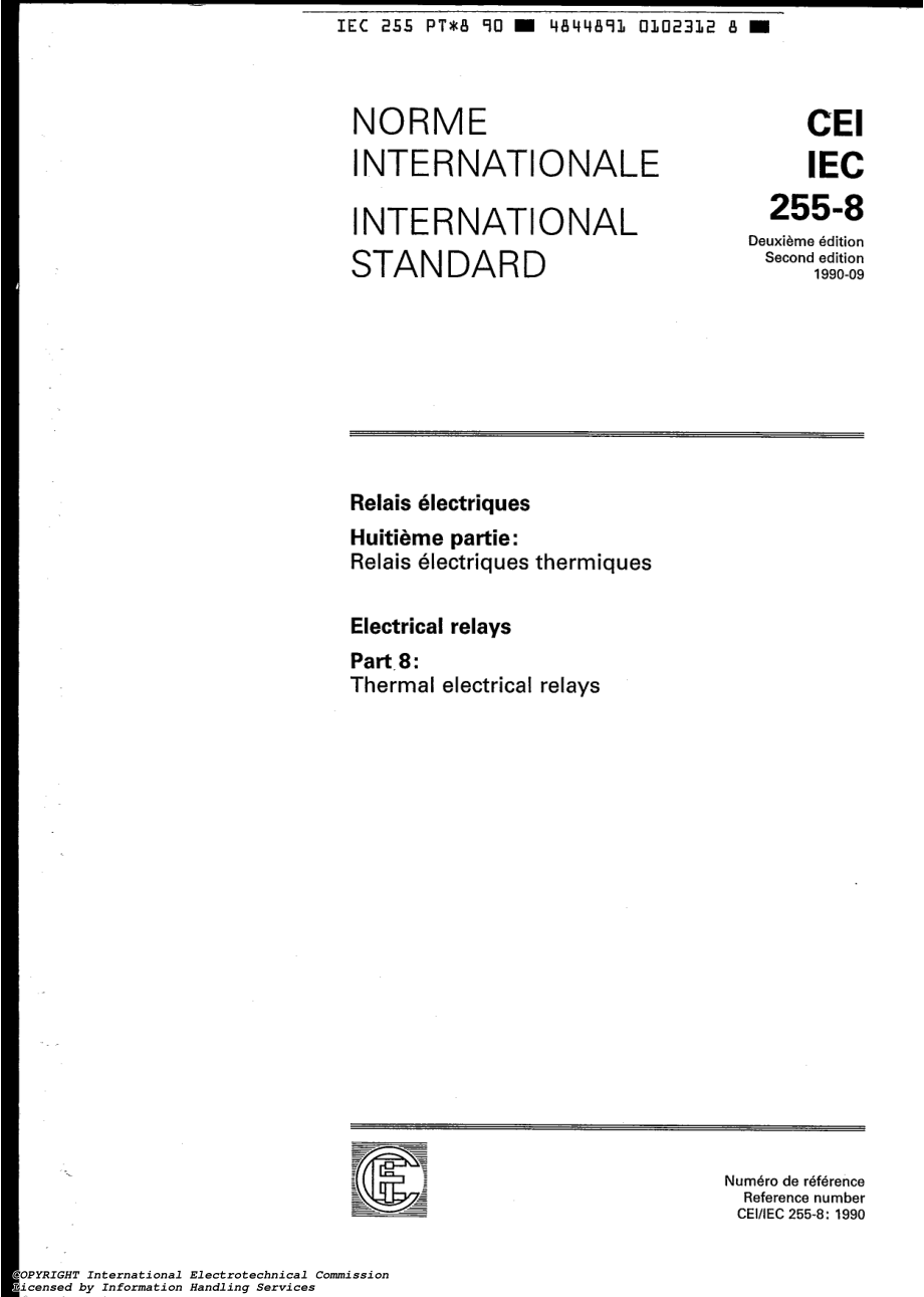 IEC_60255-8_Electrical_relays_-_Thermal_electrical_relays_1.pdf_第1页