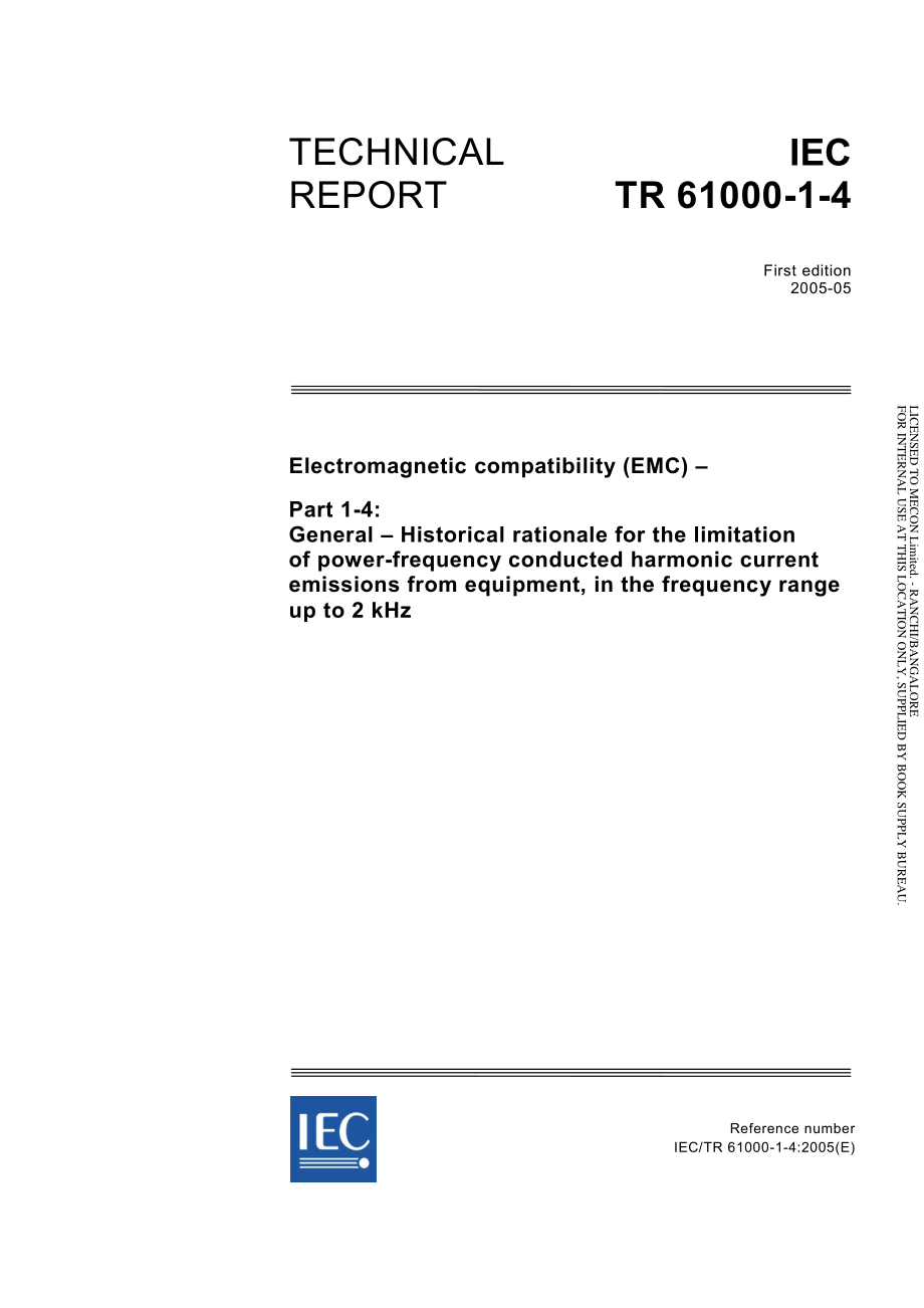 IEC_TR_61000-1-4-2005.pdf_第1页