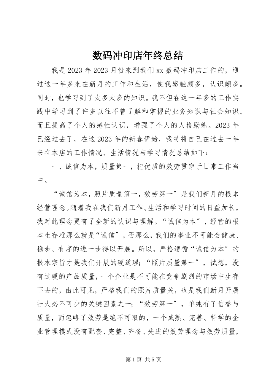 2023年数码冲印店年终总结.docx_第1页