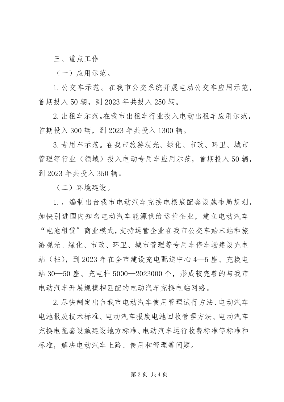 2023年市电动汽车产业化行动方案.docx_第2页