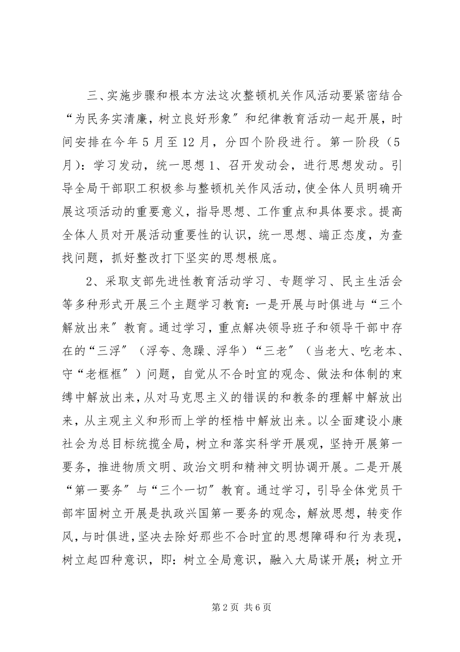 2023年水利局整顿机关作风活动方案文秘文书.docx_第2页