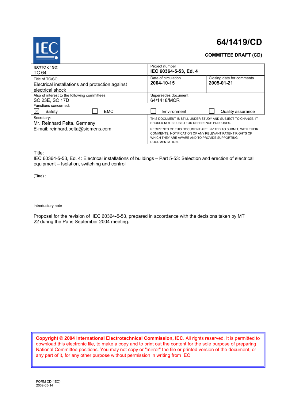 IEC_64-1419e-CD.pdf_第1页