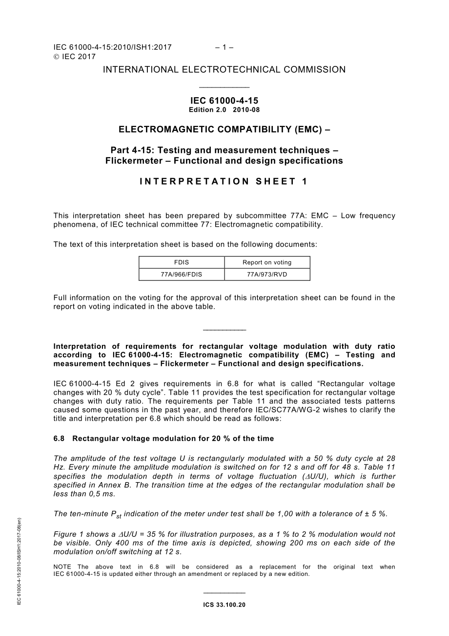 IEC_61000-4-15-2010_ISH1-2017.pdf_第1页