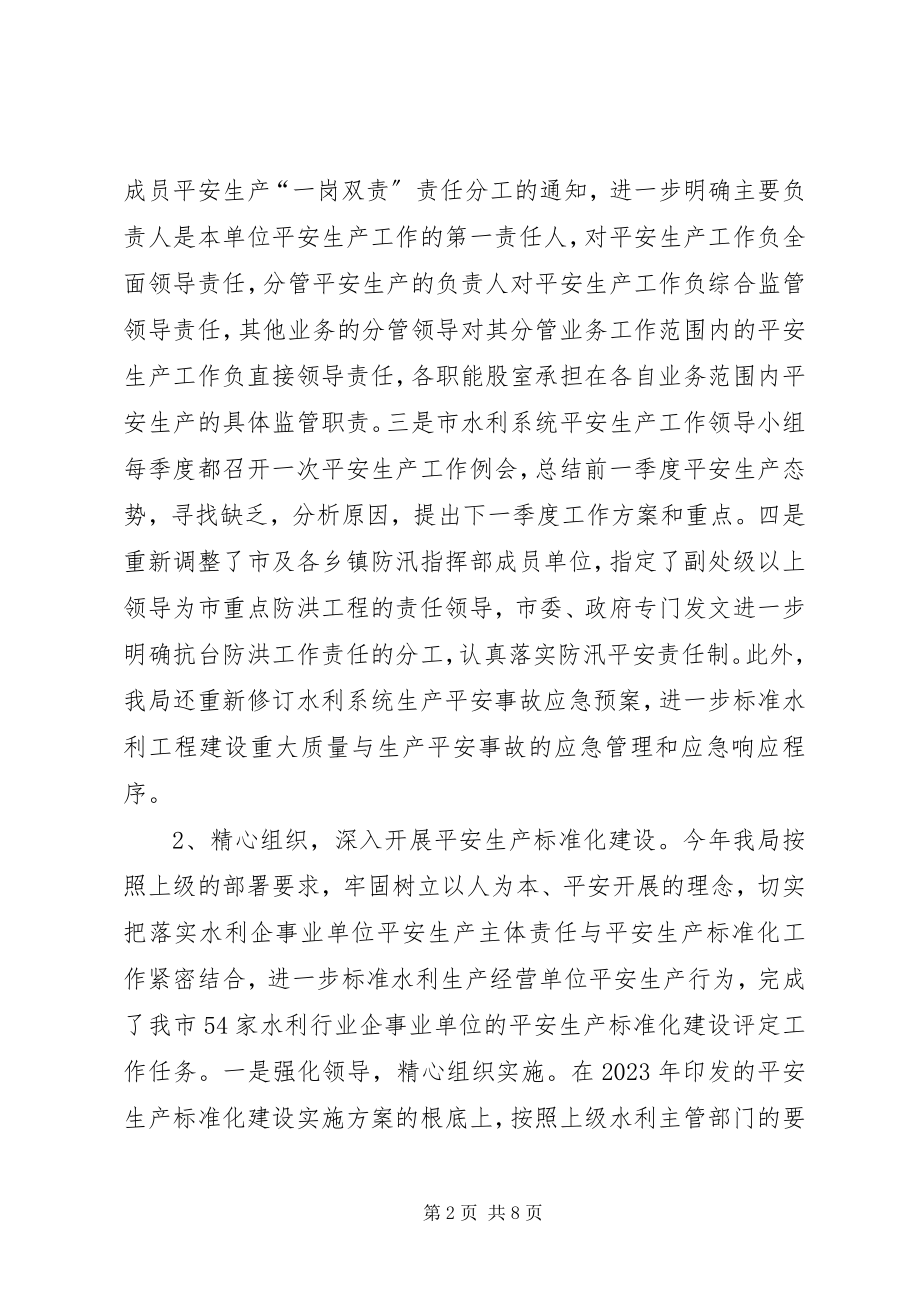 2023年水利系统安全生产工作总结.docx_第2页