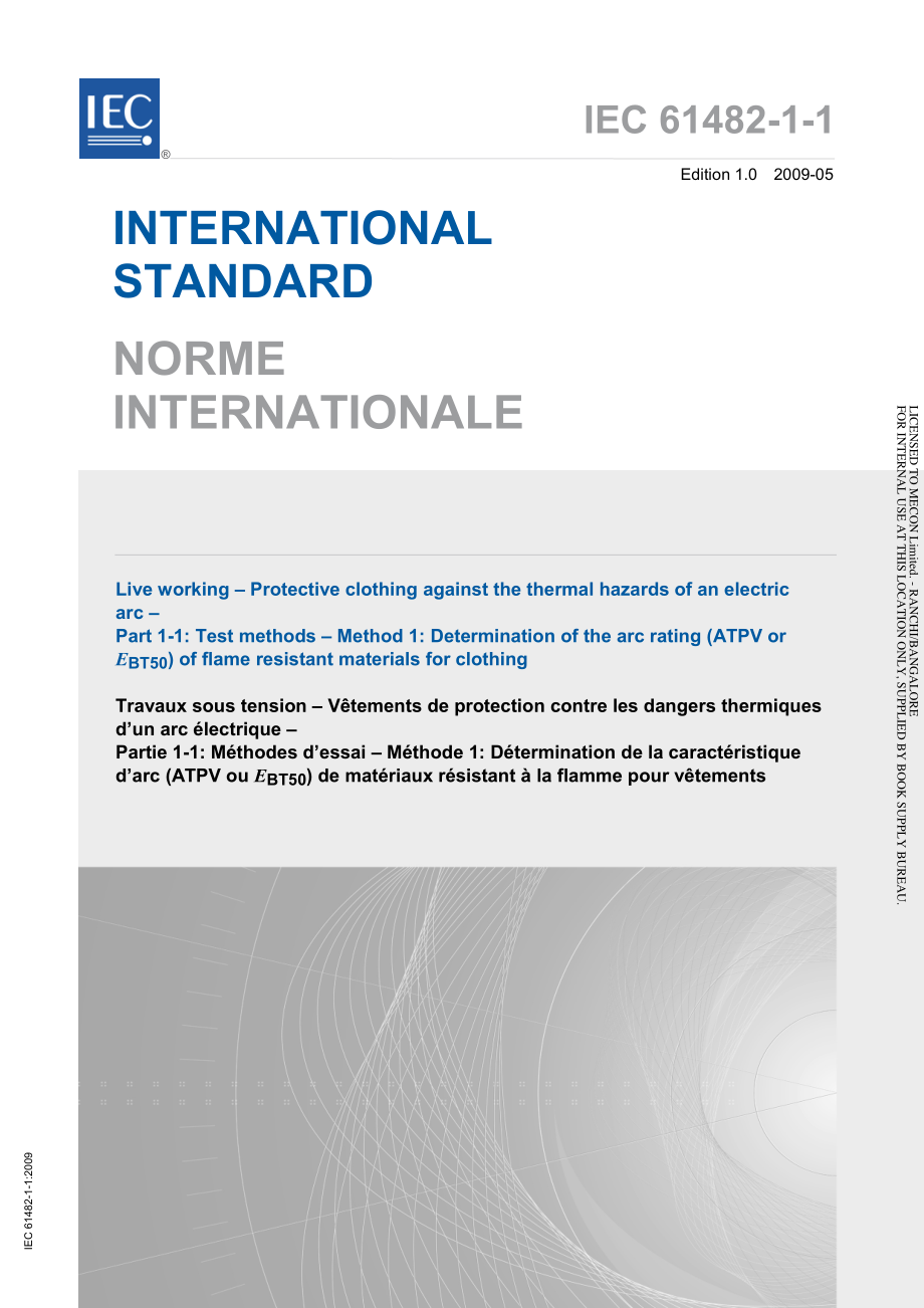 IEC_61482-1-1-2009.pdf_第1页