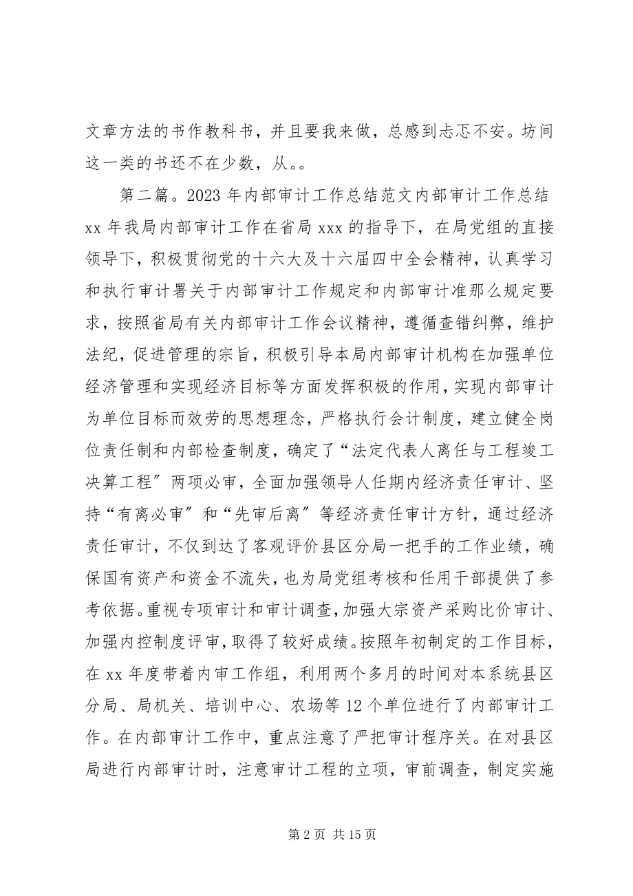 2023年学校内部审计工作总结.docx_第2页