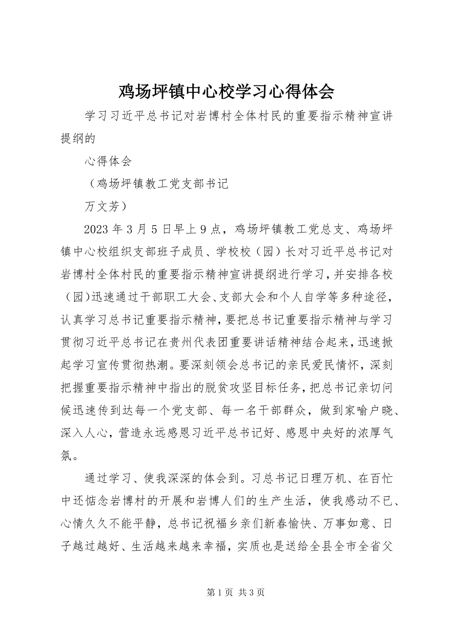 2023年鸡场坪镇中心校学习心得体会.docx_第1页