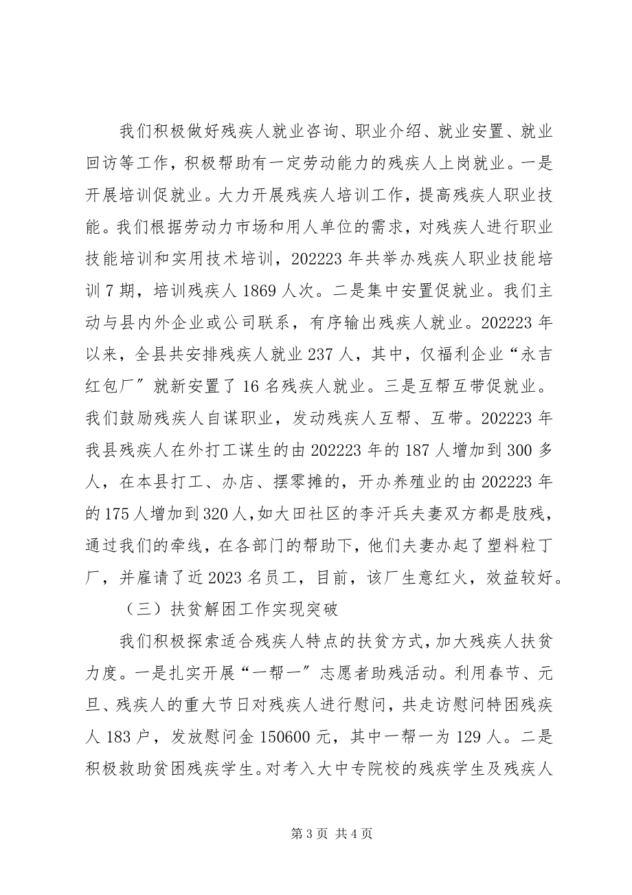 2023年县长助理在残联工作会议的上的讲话材料.docx_第3页