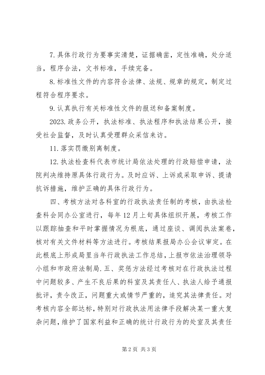 2023年统计局行政执法责任制考核办法.docx_第2页