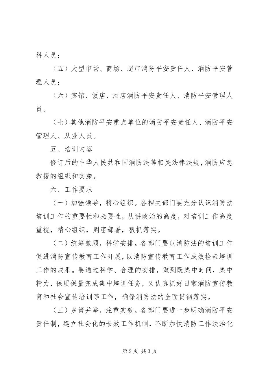 2023年消防法培训工作指导方案.docx_第2页