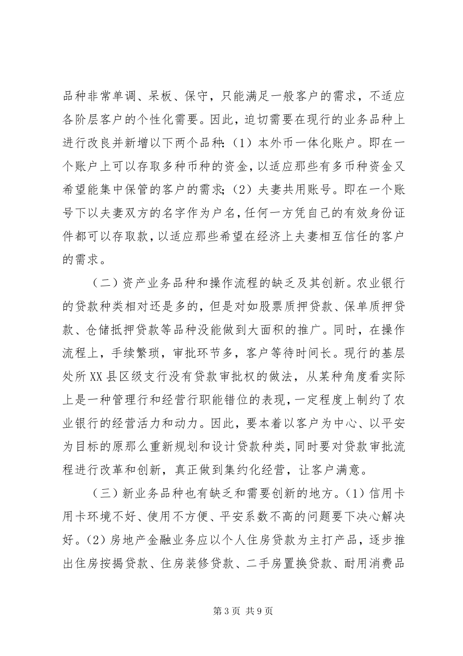 2023年试论农业银行的业务创新.docx_第3页