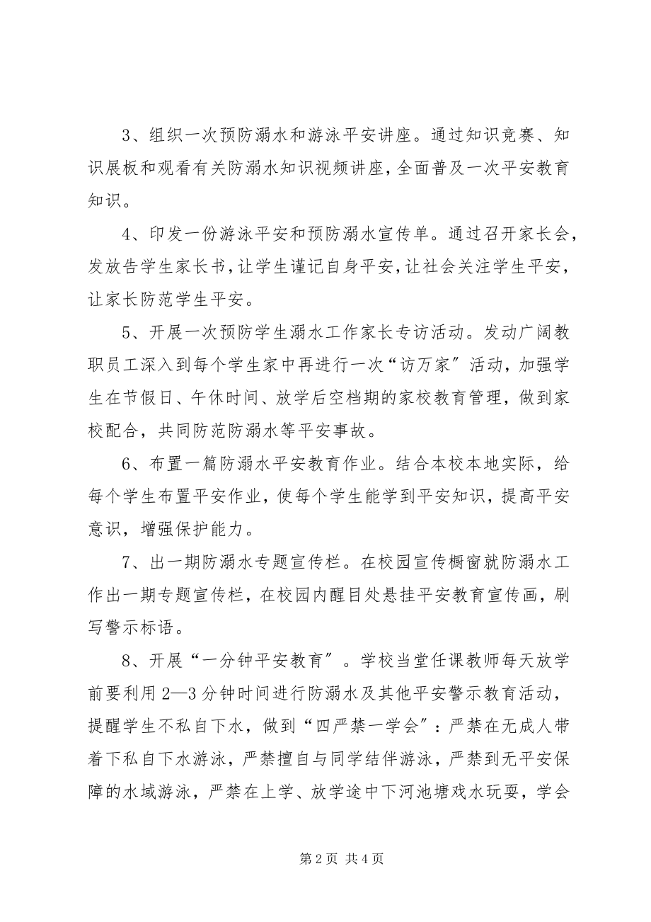 2023年学校防溺水安全工作方案.docx_第2页