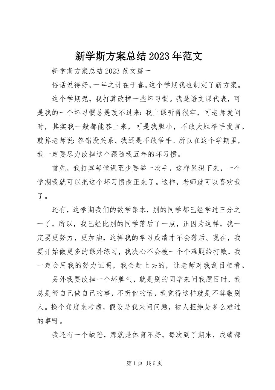 2023年新学斯计划总结.docx_第1页