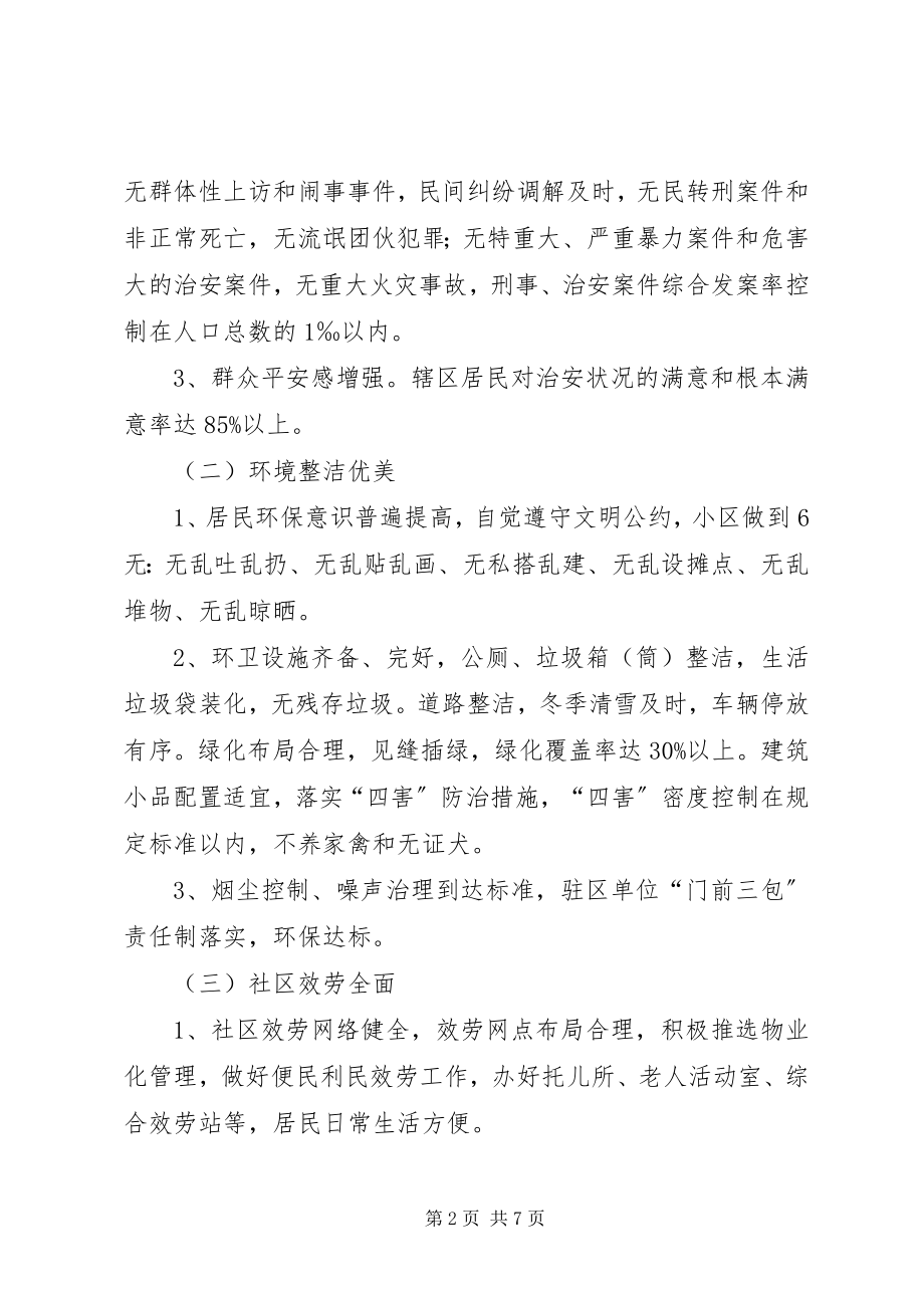 2023年社区创建文明小区工作规划.docx_第2页