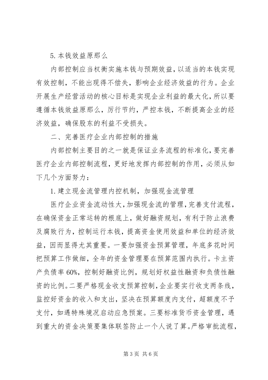 2023年医疗企业内部控制体系建设思考.docx_第3页