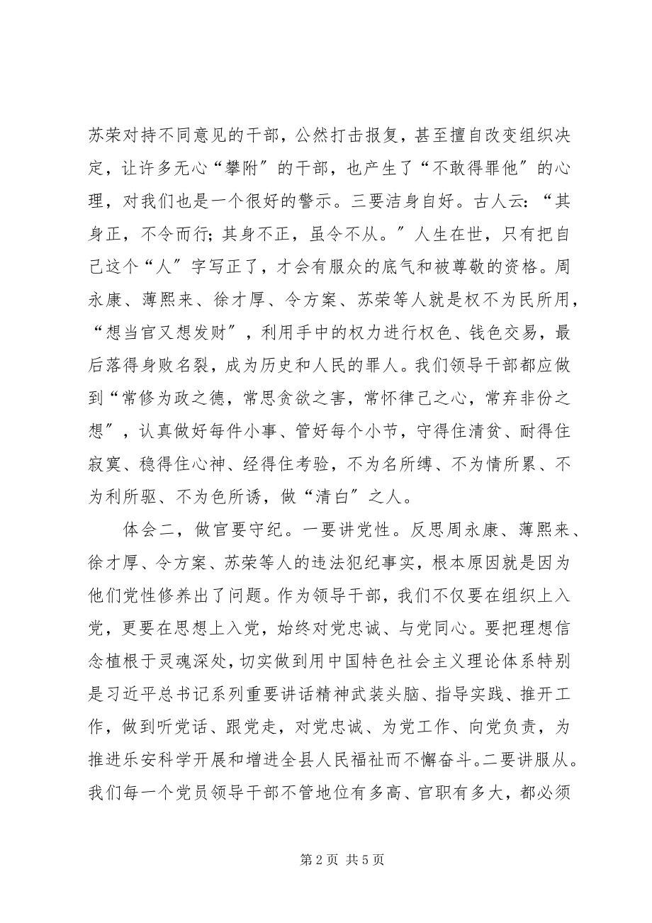 2023年新上XX县区委书记严以律己严守政治纪律研讨讲话稿.docx_第2页