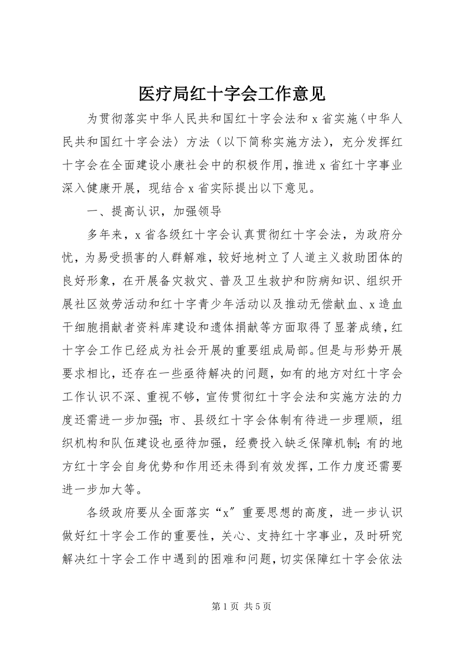 2023年医疗局红十字会工作意见.docx_第1页