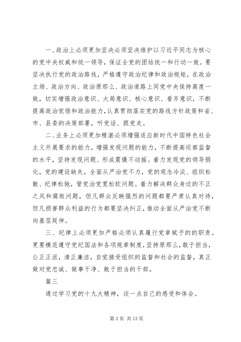 2023年学习贯彻十九大精神心得体会六篇.docx_第3页