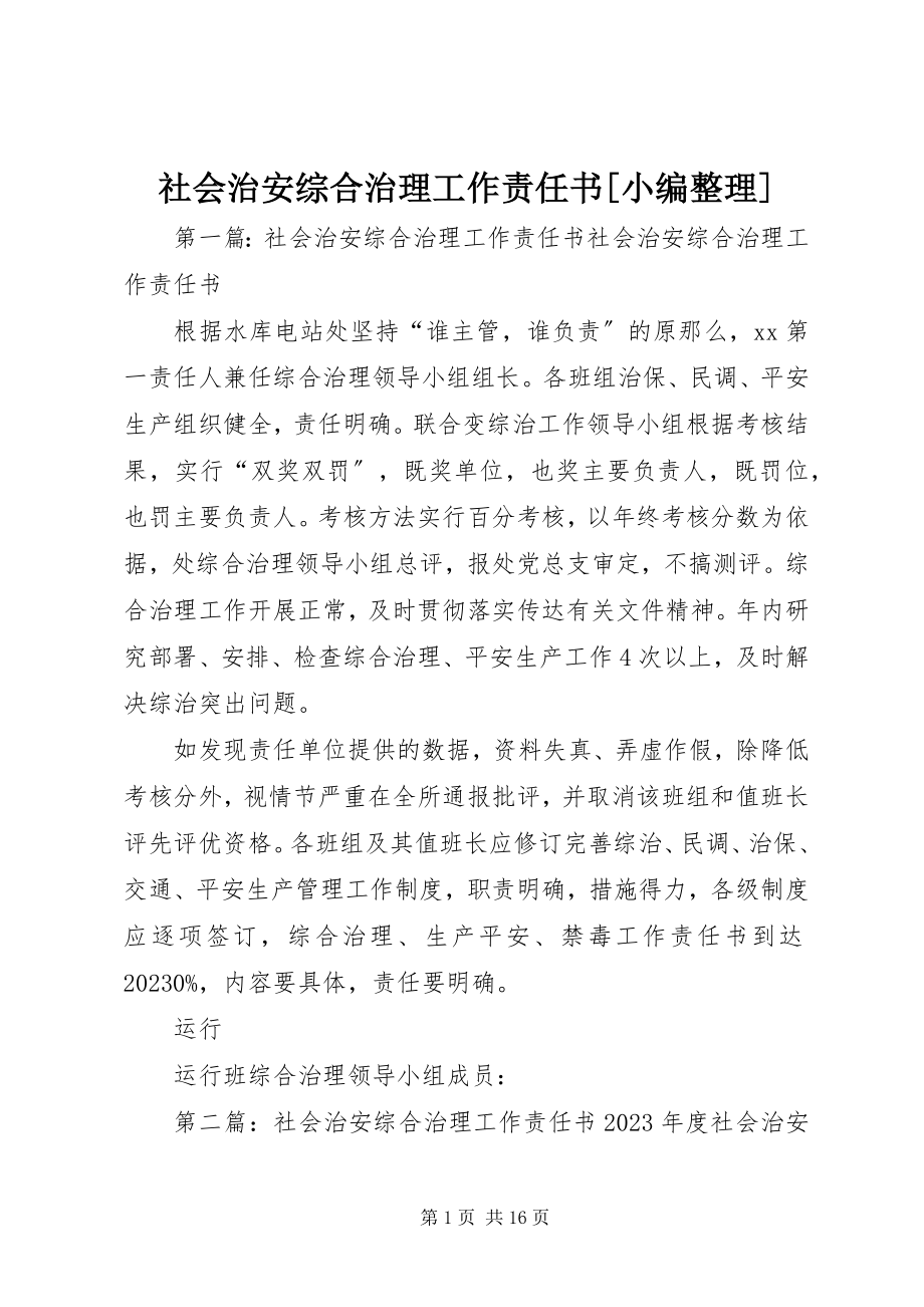 2023年社会治安综合治理工作责任书2.docx_第1页