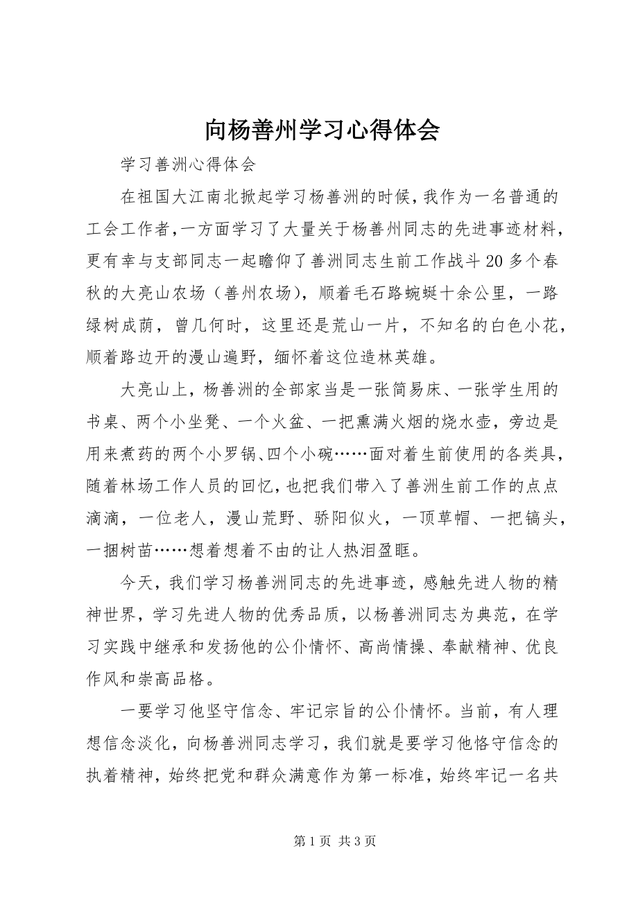 2023年向杨善州学习心得体会.docx_第1页