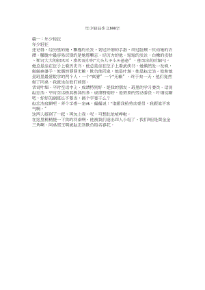 2023年少轻狂作文800字范文.docx