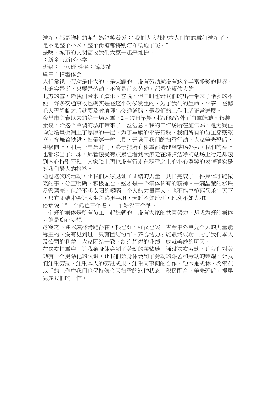 2023年扫雪关于扫雪的作文范文.docx_第2页