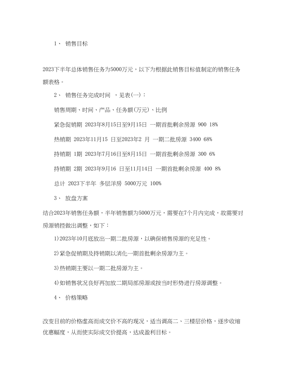 2023年房地产度经营计划书范文.docx_第2页