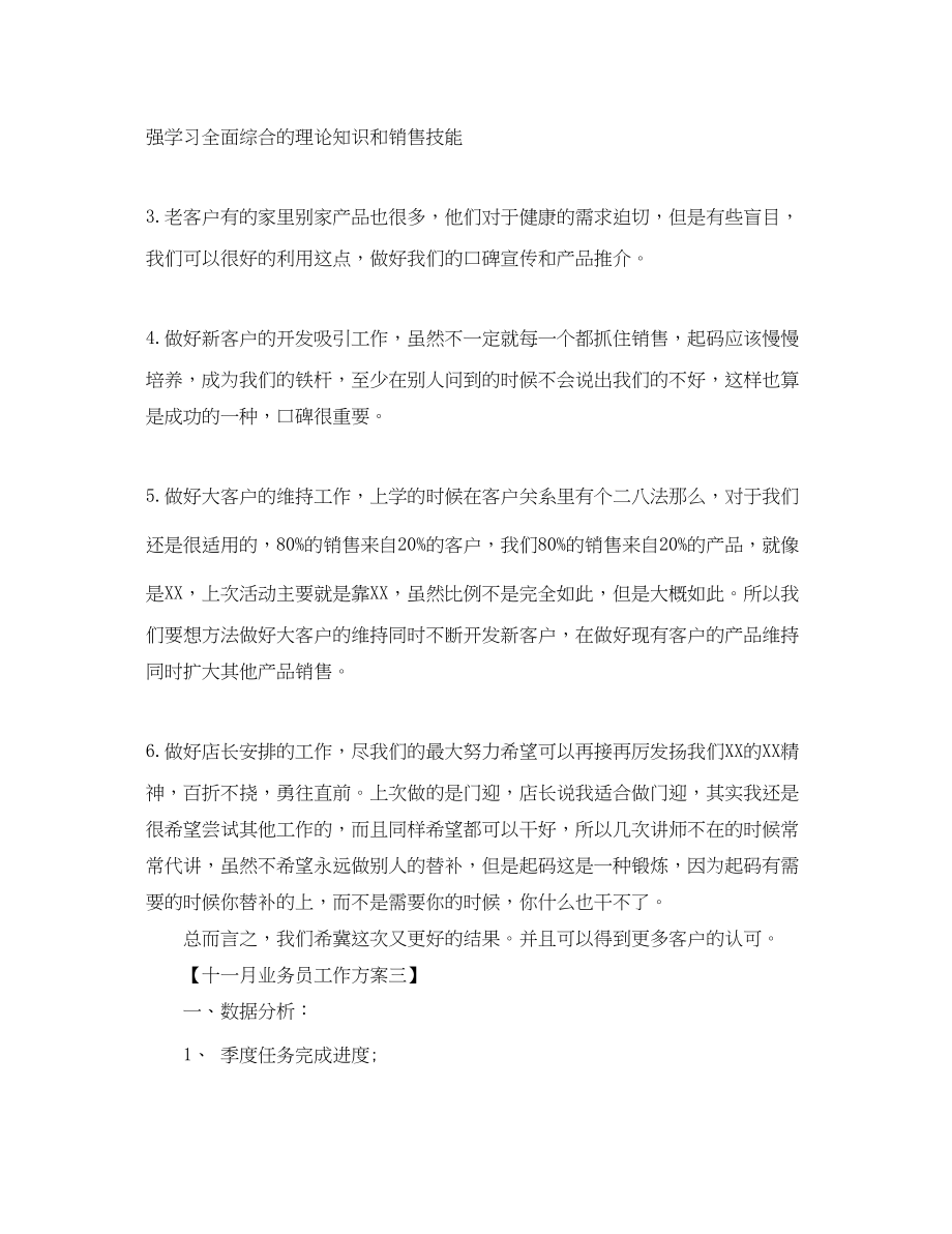 2023年十一月业务员工作计划范文.docx_第2页