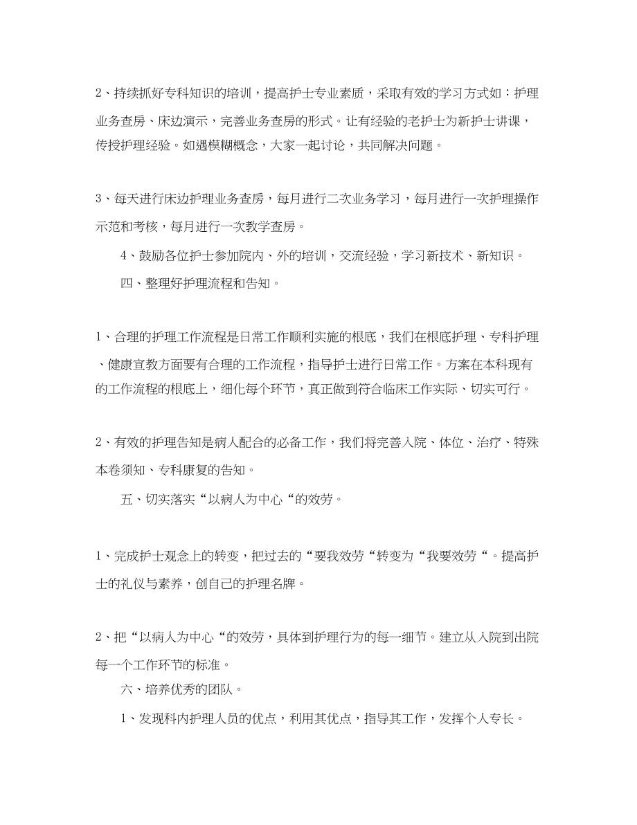 2023年医院骨科护师工作计划范文.docx_第2页