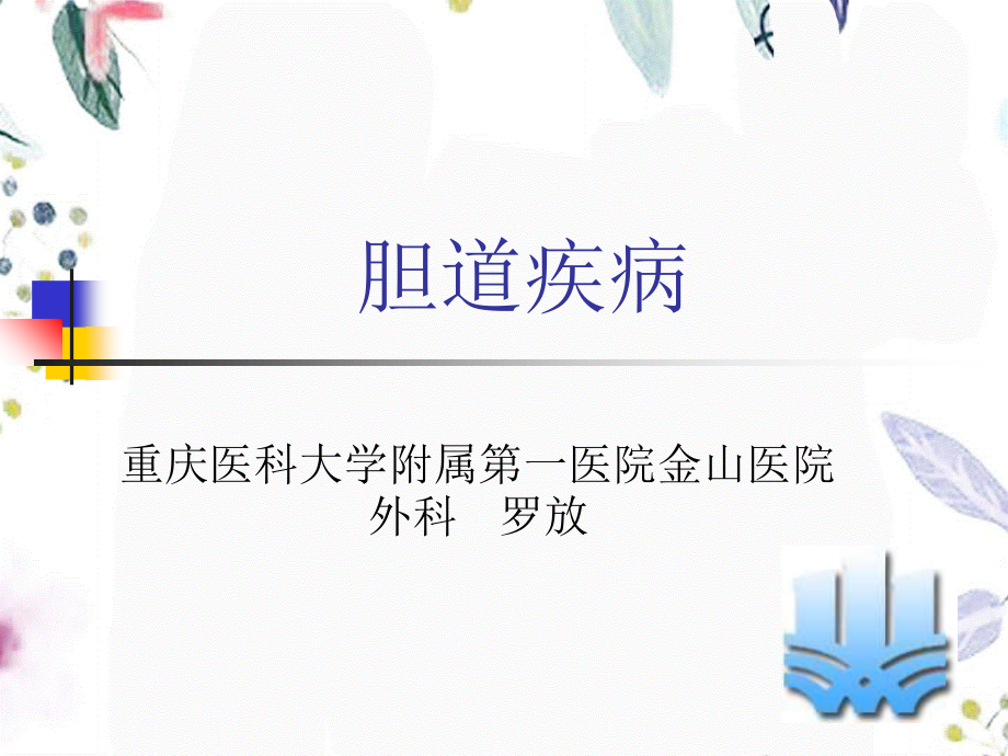 2023年胆道疾病PPT罗放（教学课件）.ppt_第1页