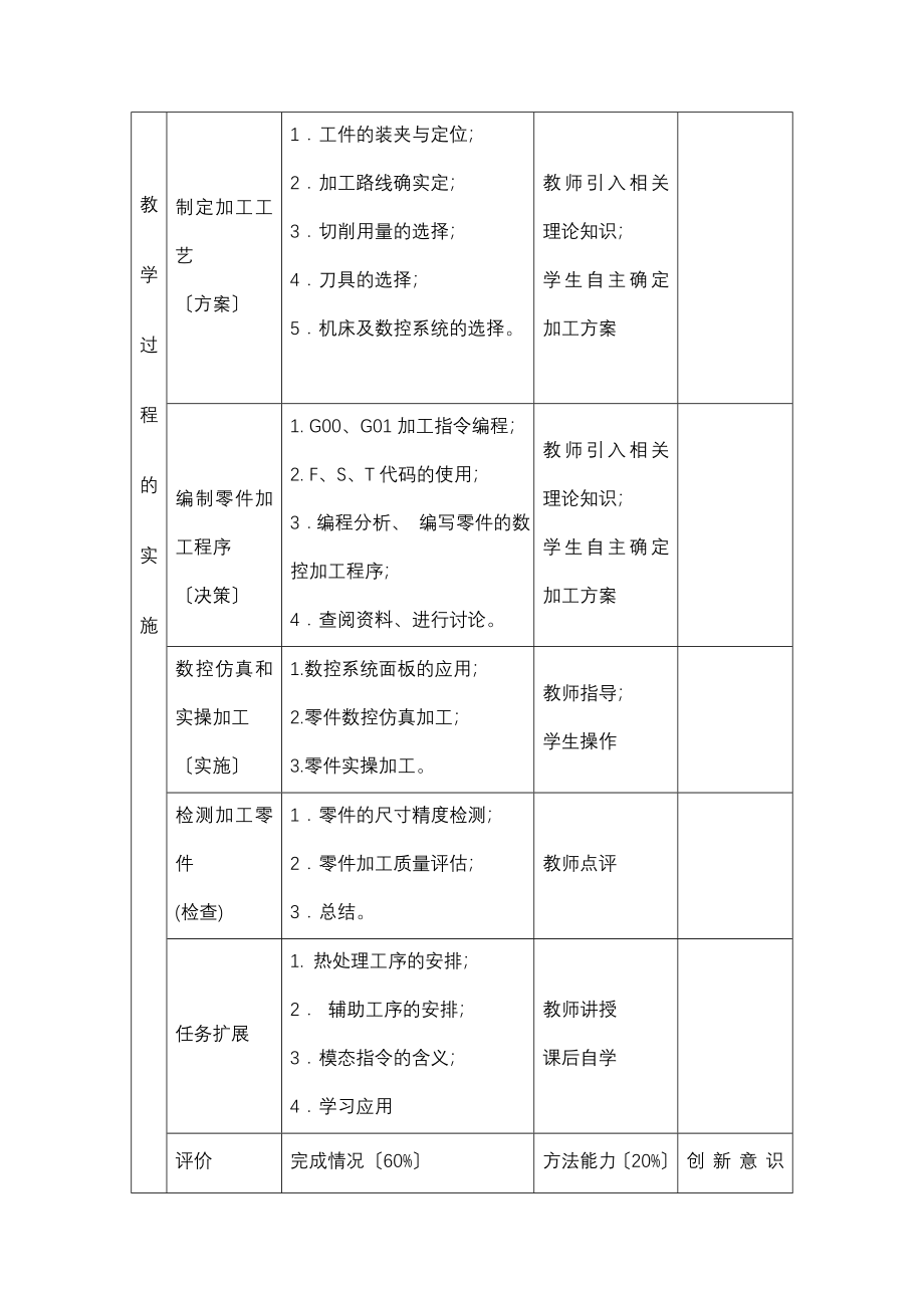 2023年数控工艺与编程车项目二教案.doc_第3页