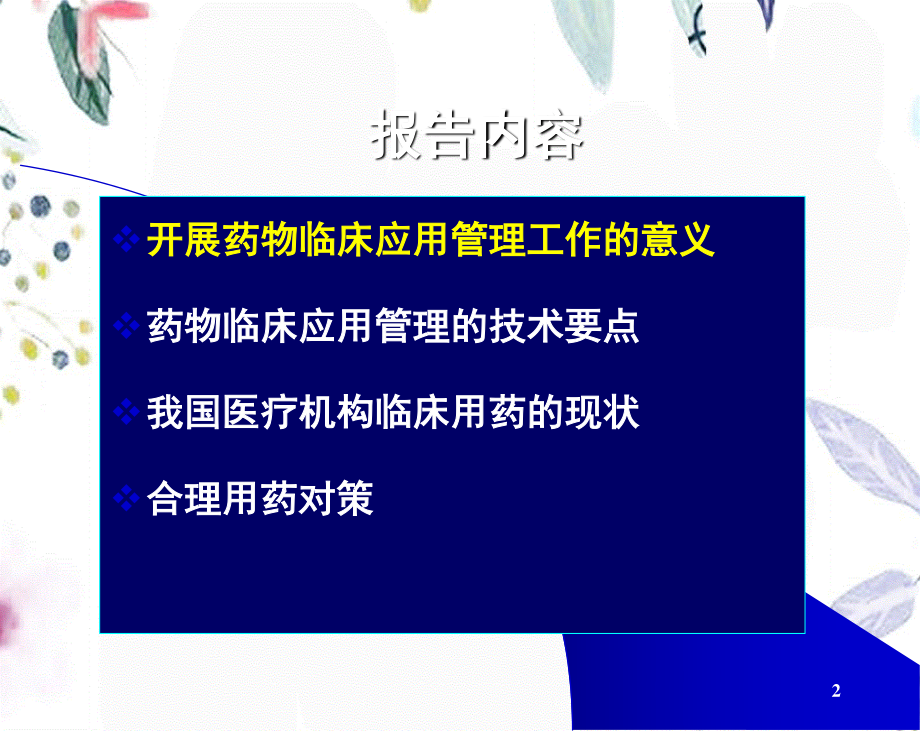 2023年药物临床应用管理与合理用药（教学课件）.ppt_第2页