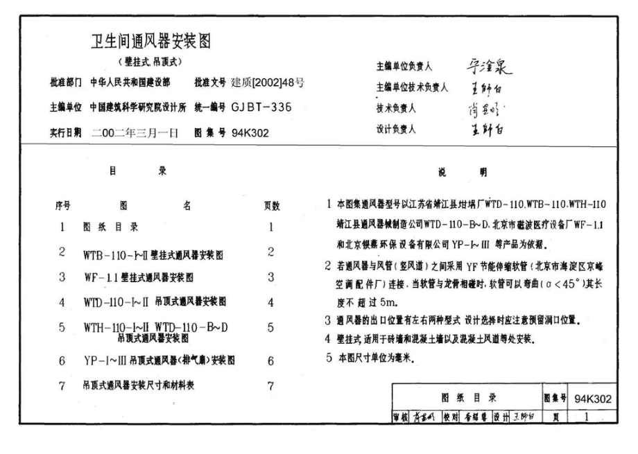 94K302：卫生间通风器安装图（壁挂式、吊顶式）.pdf_第3页