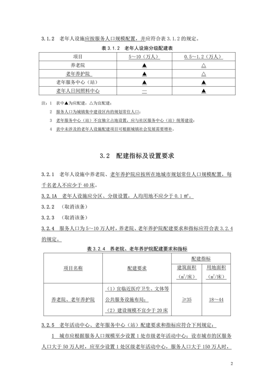 GB50437-2007(2018年局部修订条文)：《城镇老年人设施规划规范》GB50437-2007(2018年局部修订条文).pdf_第2页