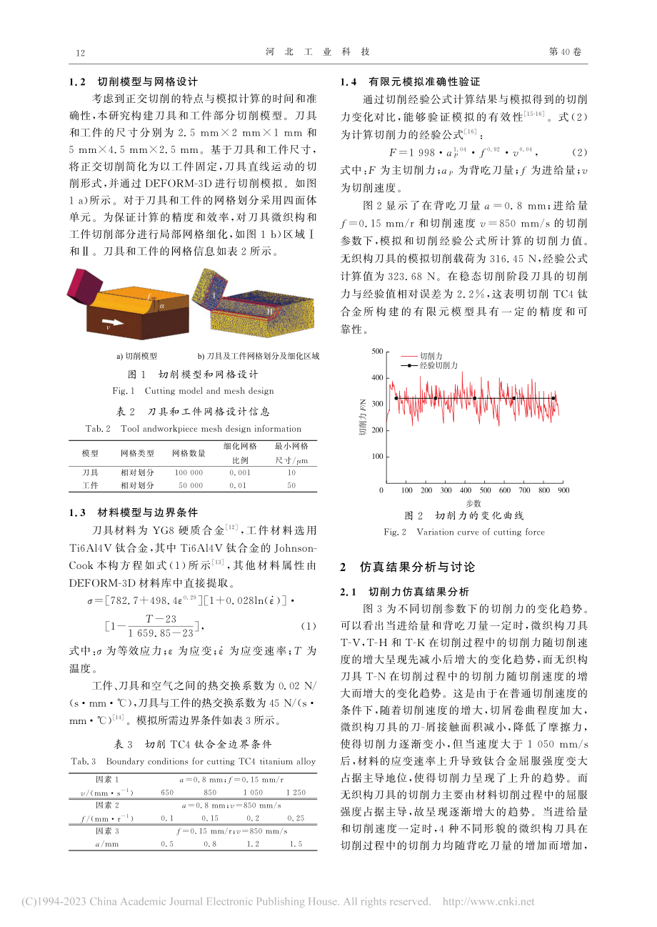 不同形貌微织构钛合金切削刀具性能比较研究_祁志旭.pdf_第3页