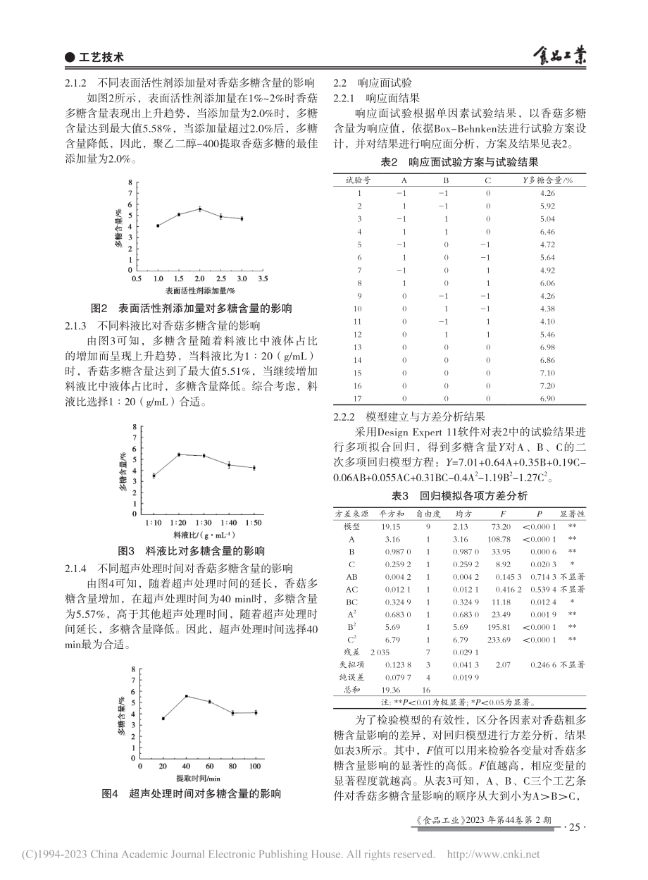 表面活性剂协同超声提取香菇多糖_张琴.pdf_第3页