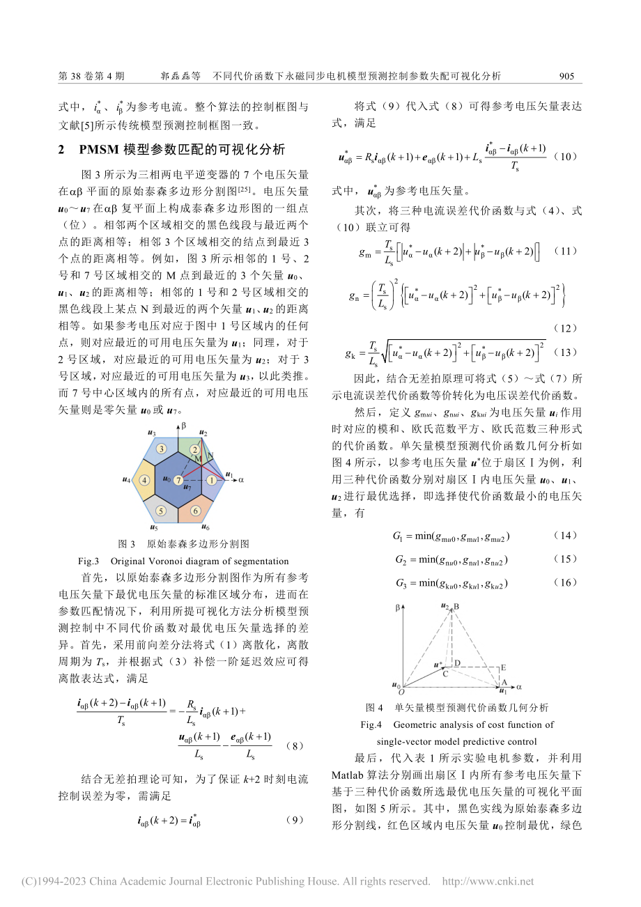 不同代价函数下永磁同步电机...预测控制参数失配可视化分析_郭磊磊.pdf_第3页