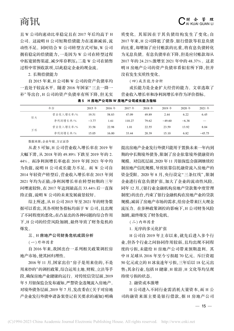 H房地产公司财务危机浅析_费博凡.pdf_第3页