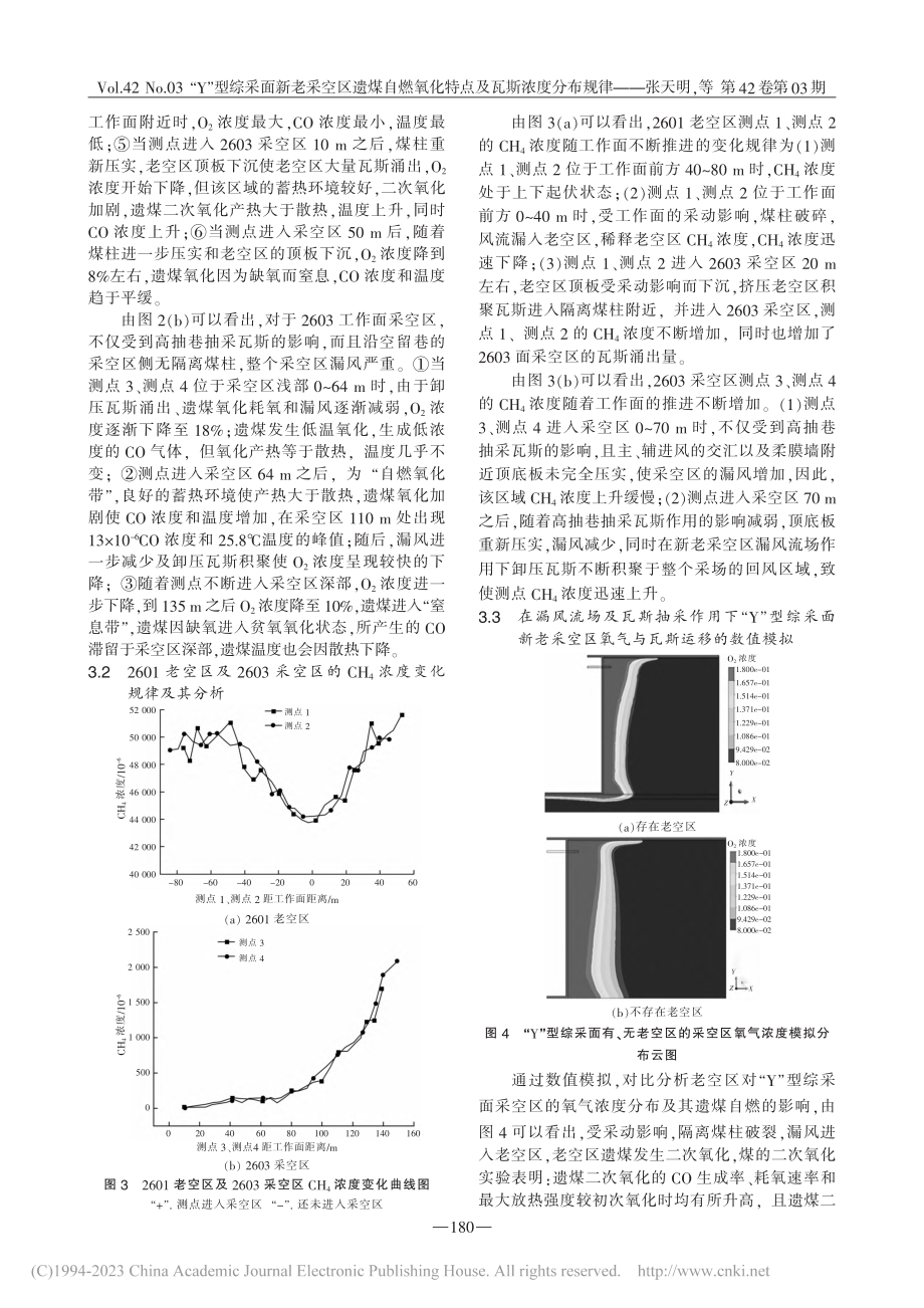 “Y”型综采面新老采空区遗...氧化特点及瓦斯浓度分布规律_张天明.pdf_第3页