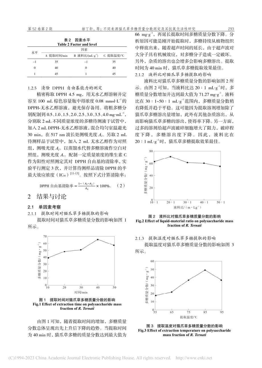 不同来源猫爪草多糖质量分数测定及其抗氧化活性研究_赫丁轩.pdf_第3页