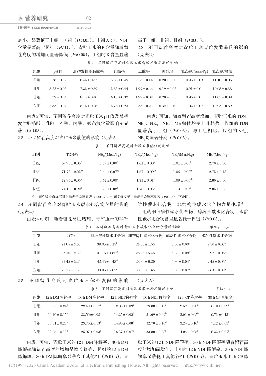 不同留茬高度对雅玉青贮8号品质的影响_王胜男.pdf_第3页