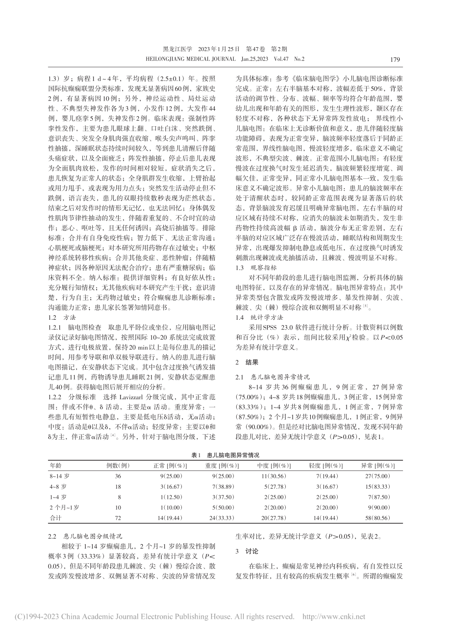 不同年龄段癫痫患儿的脑电图特征分析_黄靖茹.pdf_第2页