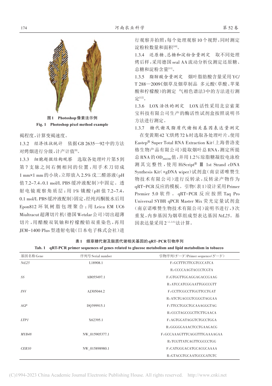 不同后熟处理对烤烟上部叶烘烤质量的影响_轩栋栋.pdf_第3页