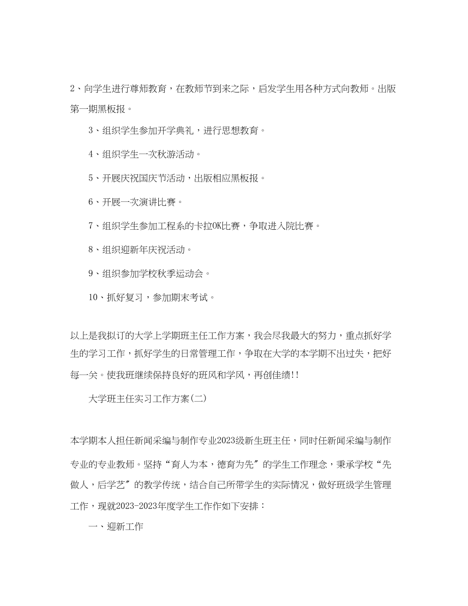 2023年大学班主任实习工作计划范文.docx_第3页