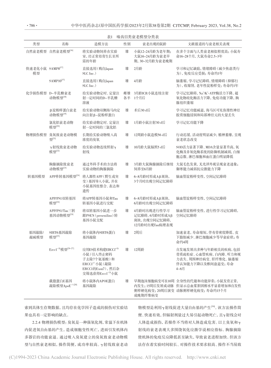 保健灸益寿延年研究中衰老动物模型的筛选_谢颖.pdf_第3页