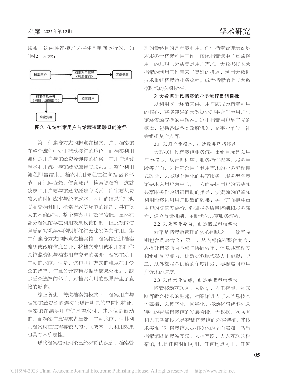 大数据技术视域下档案馆业务流程重组及实现路径_李顺东.pdf_第2页