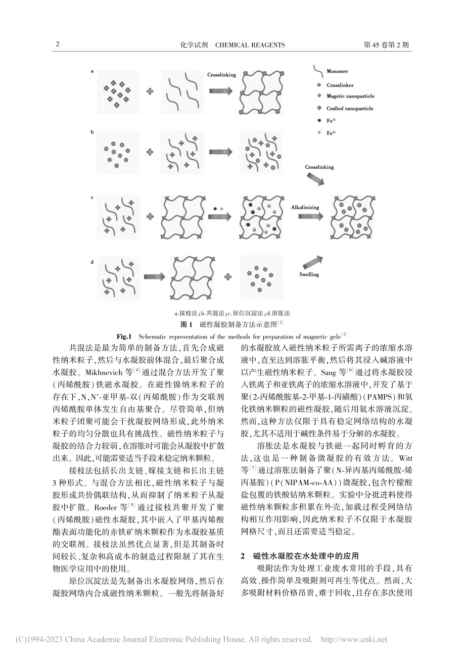 磁性水凝胶的制备及其应用研究进展_董黎明.pdf_第2页