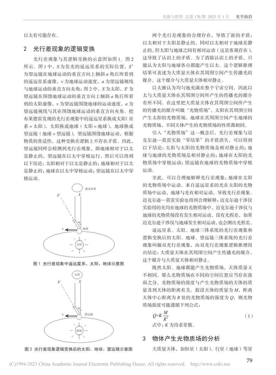 大质量天体产生传播光的媒介及其可行性光学实验_肖长顺.pdf_第2页