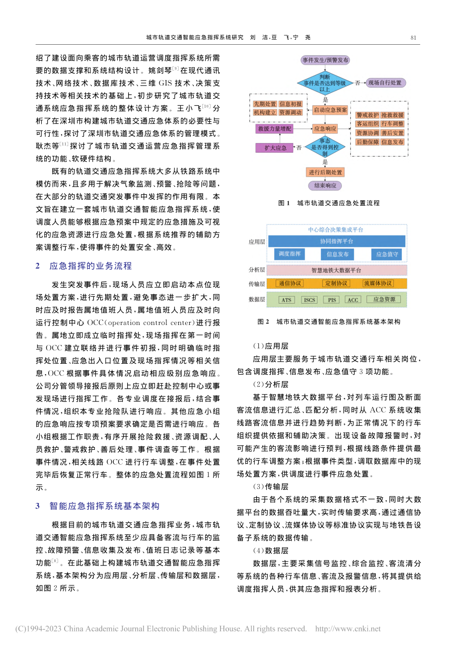 城市轨道交通智能应急指挥系统研究_刘洁.pdf_第2页